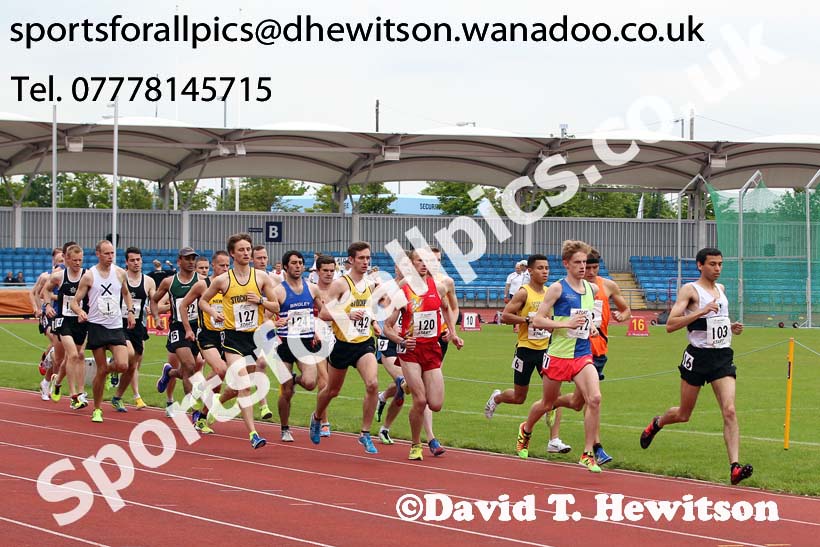 Mens  senior 5000 metres, Northern Senior and Under-20s Track and Field Champs., Manchester. Photo: David T. Hewitson/Sports for All Pics